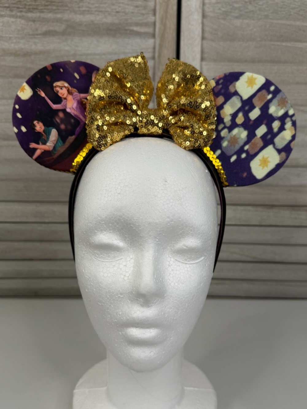 DISNEY Rapunzel Flynn Rider Lanterns Themed Minnie Ears/Headband-OS